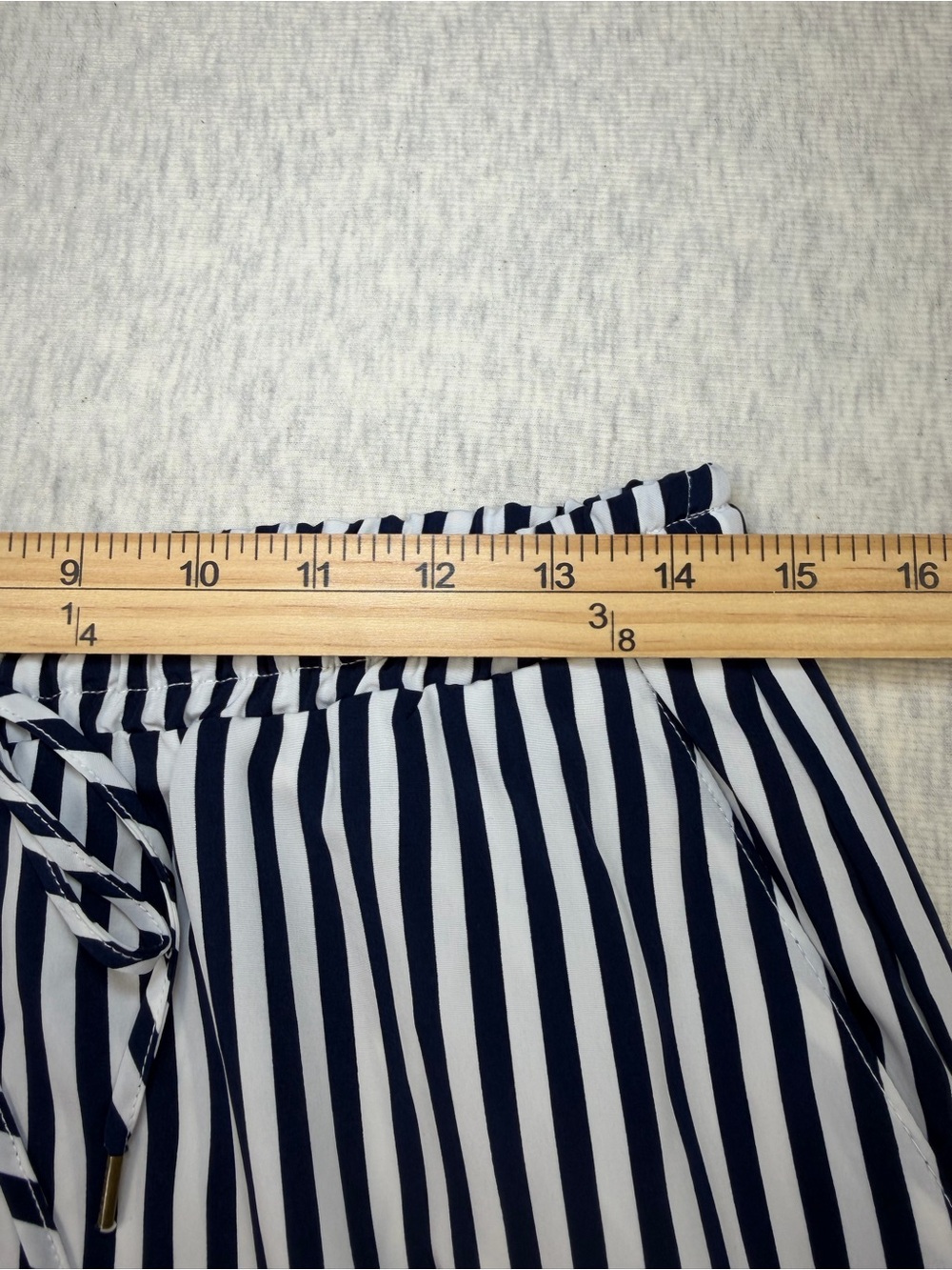 Lauren Ralph Lauren Petite Striped Pull-On Pants Navy White Size 8P - Picture 9 of 11